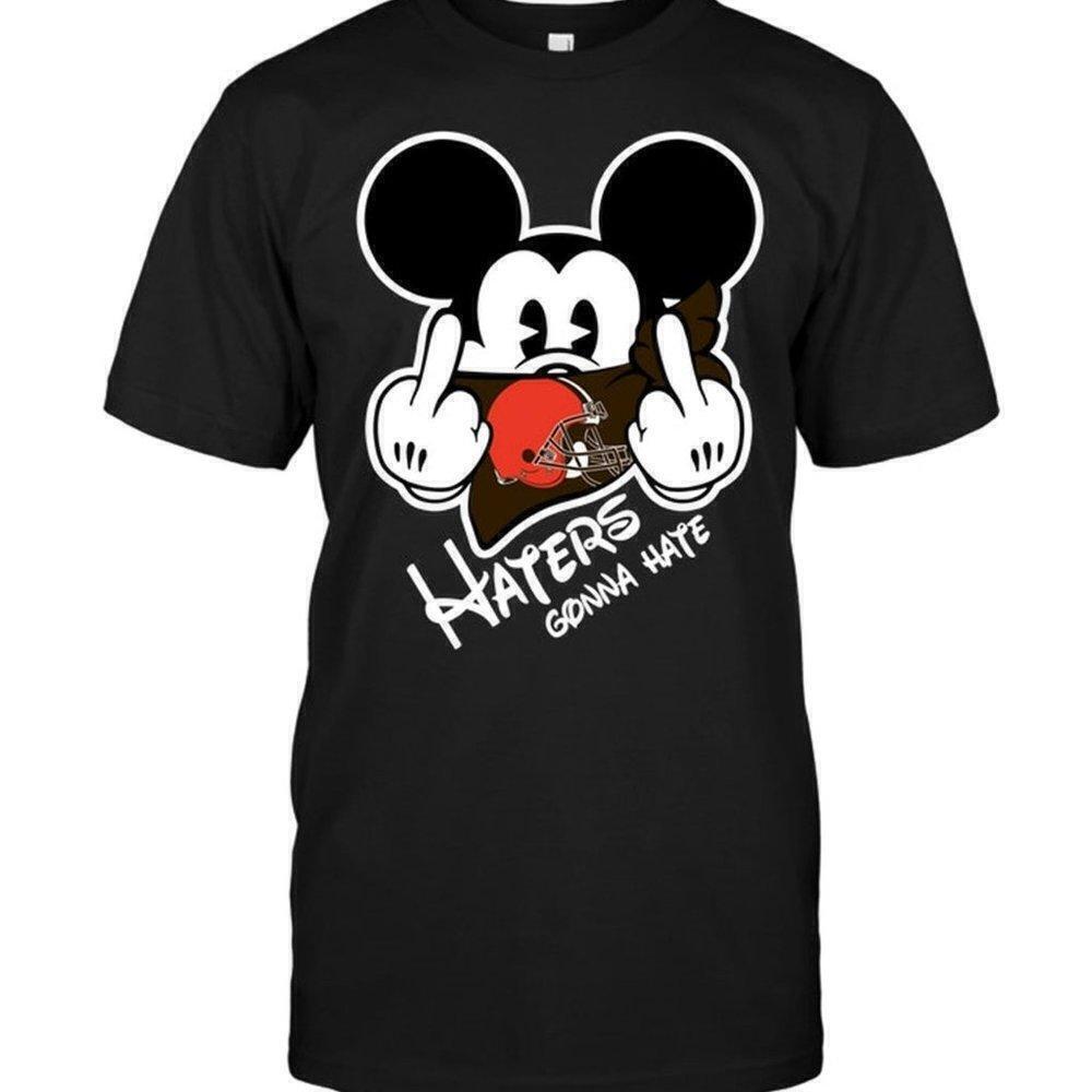 Cleveland Browns Mickey Mashup Football Fan T-Shirt